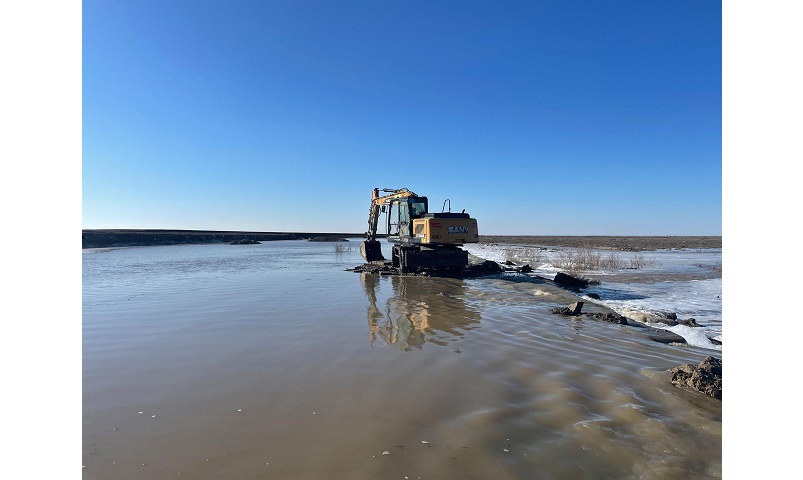 «قالباتاۋ-مايقاپشاعاي» تاس جولىندا سۋ تاسقىنى بولدى
