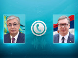 مەملەكەت باسشىسى سەربيا پرەزيدەنتىمەن تەلەفون ارقىلى سويلەستى