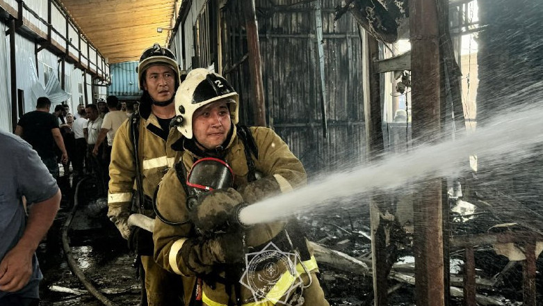 شىمكەنتتە بازار ورتەندى