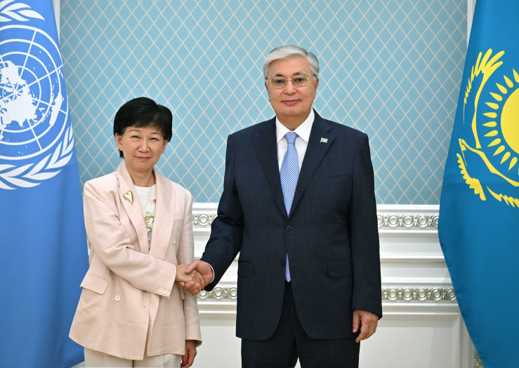 پرەزيدەنت بۇۇ باس حاتشىسىنىڭ ورىنباسارى يزۋمي ناكاميتسۋدى قابىلدادى