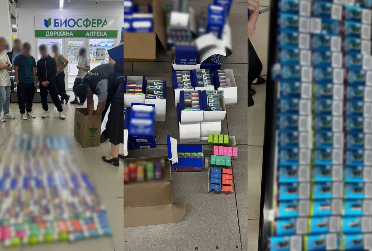 وسكەمەندە ەكى ساۋدا ۇيىنەن 550 دەن استام ەلەكتروندى تەمەكى تاركىلەندى