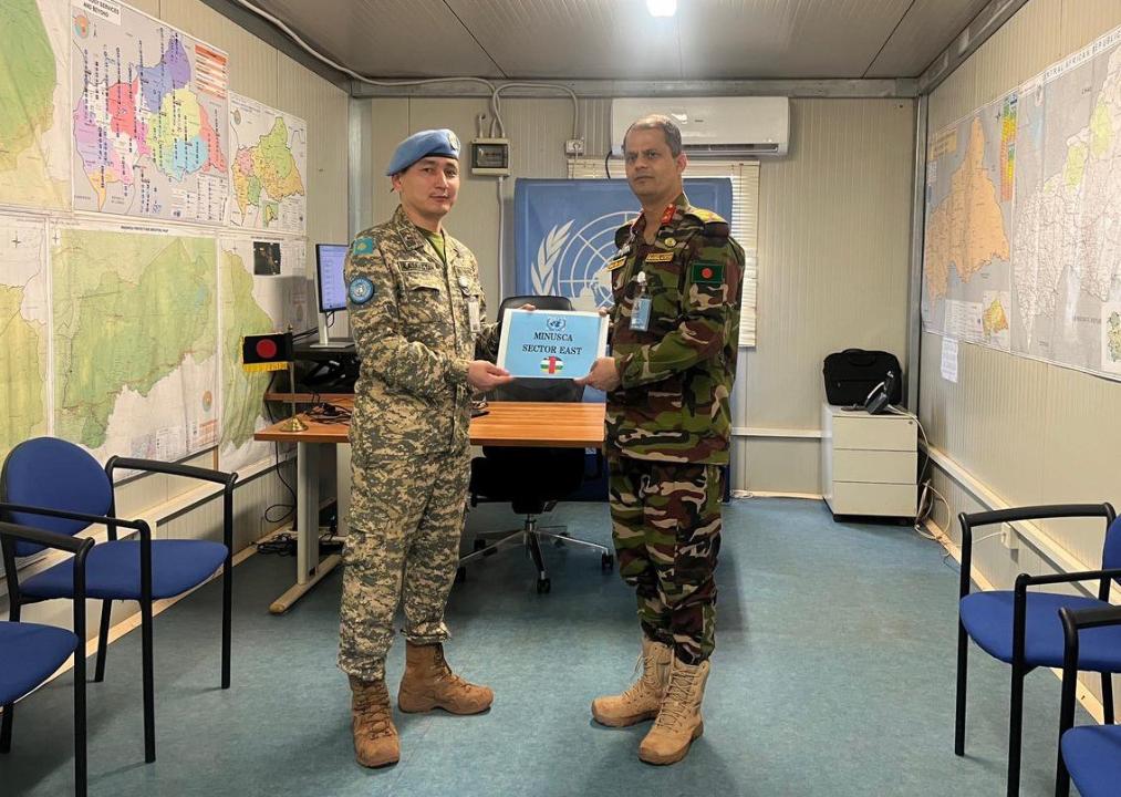 ورتالىق افريكاداعى قازاقستاندىق وفيتسەرلەردىڭ كەزەكتى روتاتسياسى بولدى