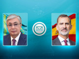 مەملەكەت باسشىسى يسپانيا كورولىنە قۇتتىقتاۋ جەدەلحاتىن جولدادى