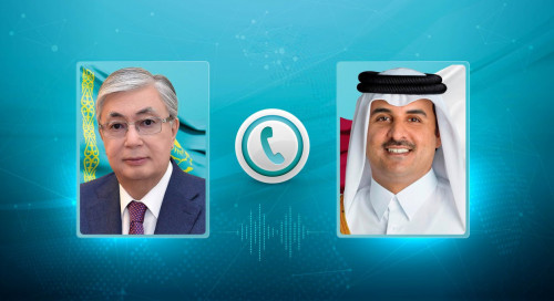 مەملەكەت باسشىسى قاتار امىرىمەن تەلەفون ارقىلى سويلەستى