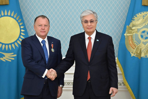 مەملەكەت باسشىسى حالىقارالىق دزيۋدو فەدەراتسياسىنىڭ پرەزيدەنتىن قابىلدادى