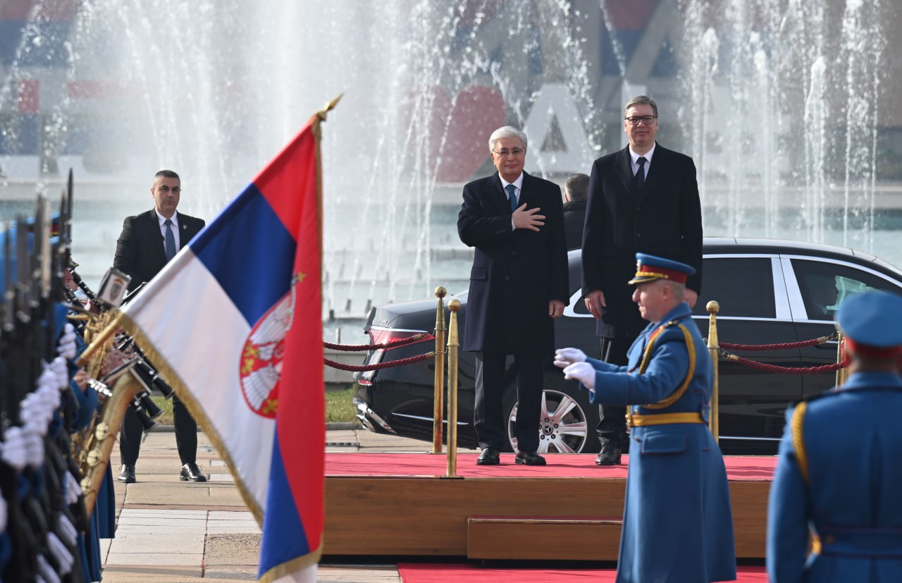 سەربيا سارايىندا قاسىم-جومارت توقاەۆتى قارسى الۋ ءراسىمى ءوتتى