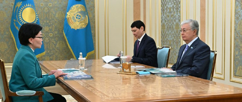 مەملەكەت باسشىسى سۆەتلانا جاقىپوۆانى قابىلدادى