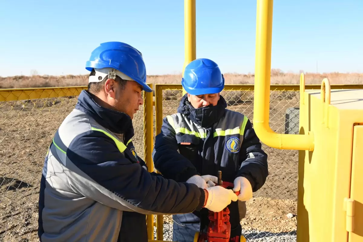 ەكى اۋىل گاز جەلىسىنە قوسىلدى