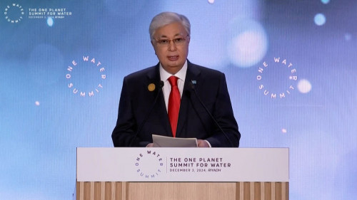 قاسىم-جومارت توقاەۆ One Water سامميتىنە قاتىستى