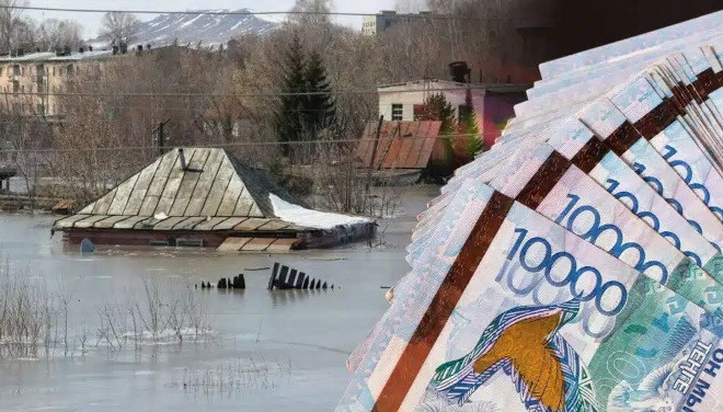 سۋ تاسقىنى: 36, 4 مىڭنان استام وتباسىنا بىرجولعى الەۋمەتتىك كومەك كورسەتىلدى