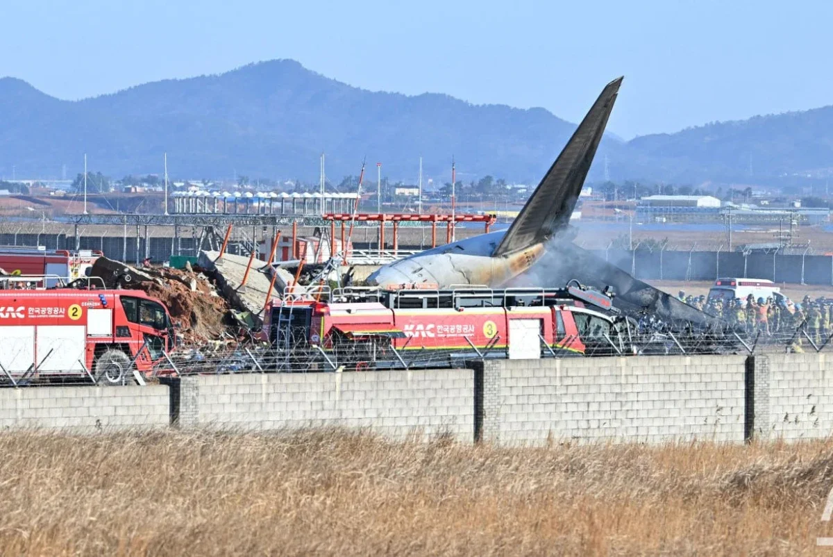 وڭتۇستىك كورەيادا ۇشاق اپاتقا ۇشىراپ, 179 ادام كوز جۇمدى