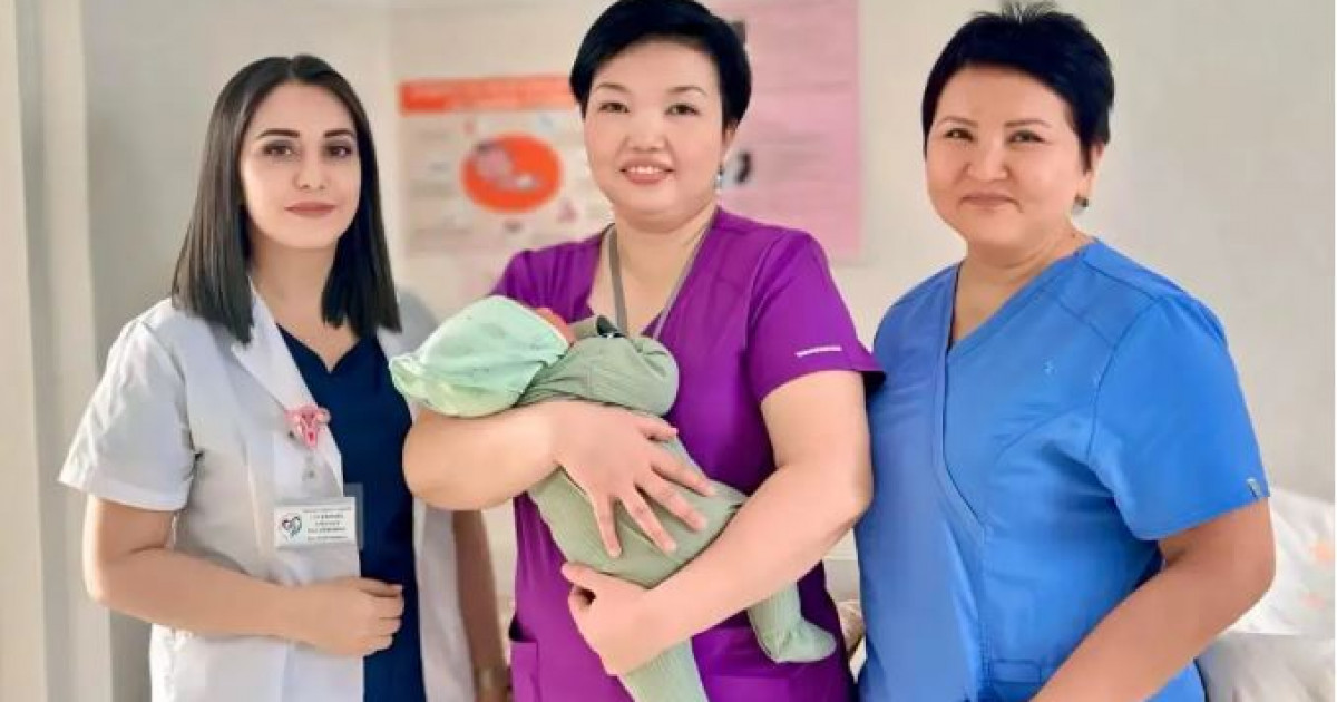 جامبىل وبلىسىندا سالماعى 6 كەلىدەن اساتىن الىپ ءسابي دۇنيەگە كەلدى