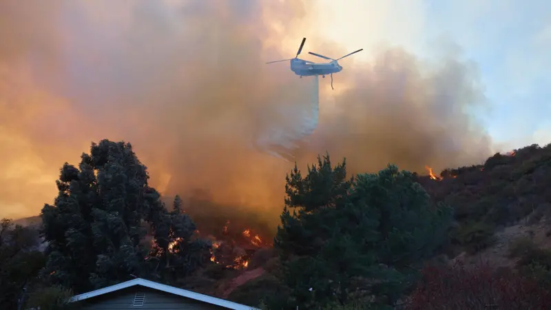 لوس-اندجەلەستەگى ورتتەن قازا تاپقاندار سانى ارتتى