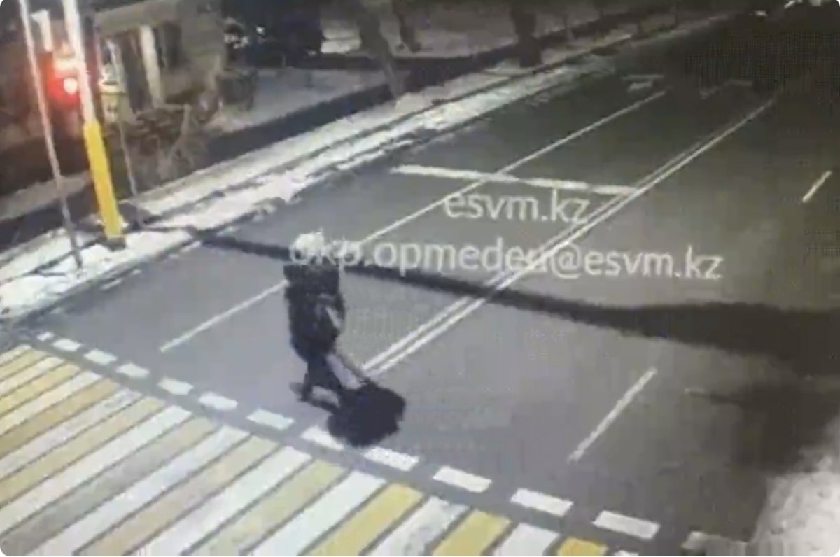 الماتىدا ەر ادام مەكتەپكە بارا جاتقان جاسوسپىرىمگە شابۋىل جاساعان