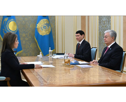 مەملەكەت باسشىسى ءمادينا ابىلقاسىموۆانى قابىلدادى