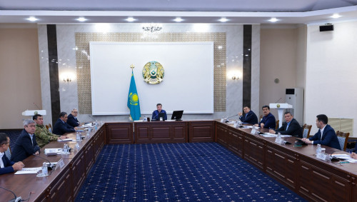 ولجاس بەكتەنوۆ سۋ تاسقىنى كەزەڭىنە دايىندىق جونىندە رەسپۋبليكالىق كەڭەس وتكىزدى