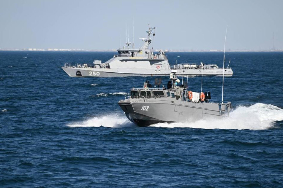 كاسپيدە اسكەري-تەڭىز كۇشتەرىنىڭ وقۋ-جاتتىعۋى ءوتتى