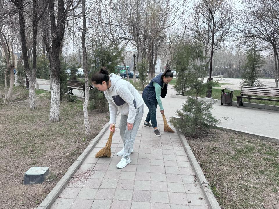 تارازدىقتار «دەنساۋلىق» ساياباعىن قوقىستان تازارتتى