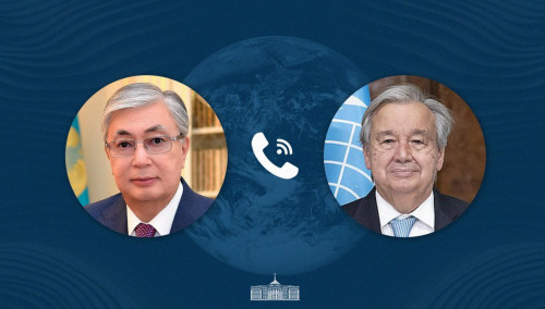 ق.توقاەۆ بۇۇ باس حاتشىسىمەن تەلەفون ارقىلى سويلەستى