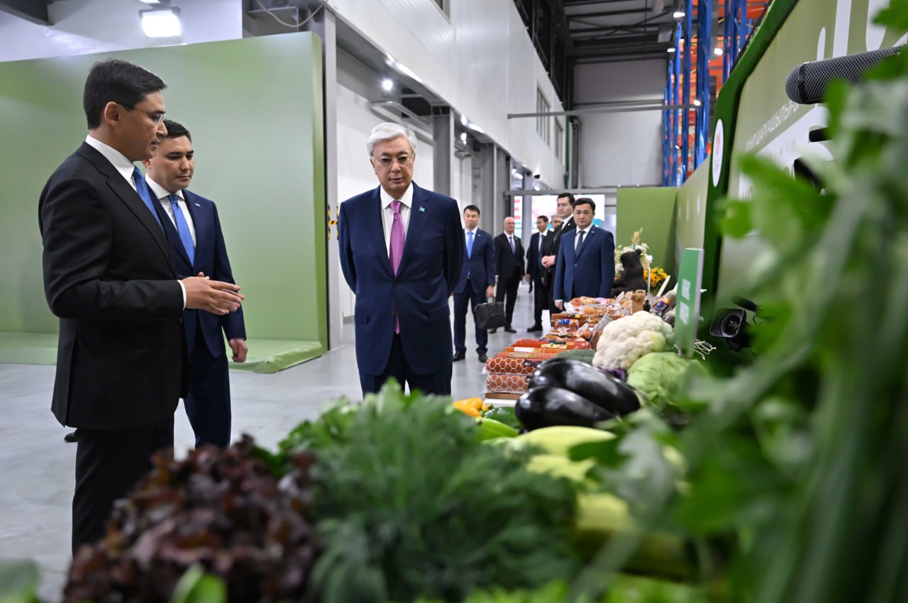 مەملەكەت باسشىسى شىمكەنتتەگى ساۋدا-لوگيستيكا ورتالىعىنا باردى