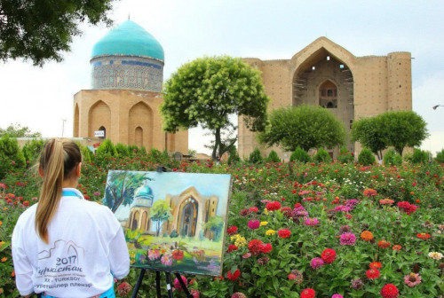 تۇركىستاندا سۋرەتشىلەردىڭ حالىقارالىق سيمپوزيۋمى ءوتتى