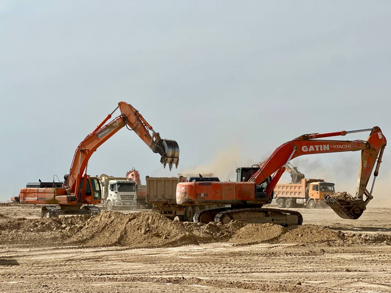 كەندىرلى اۋەجايى قۇرىلىسى ەكى اۋىسىمدا جۇزەگە اسىرىلۋدا