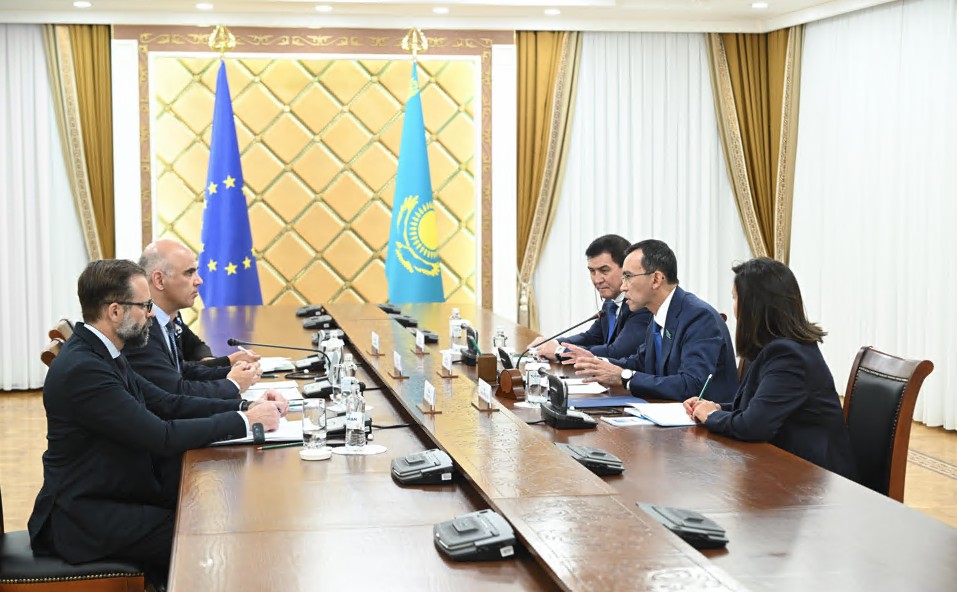 ەۋروپا كەڭەسىنىڭ باس حاتشىسىمەن كەزدەستى