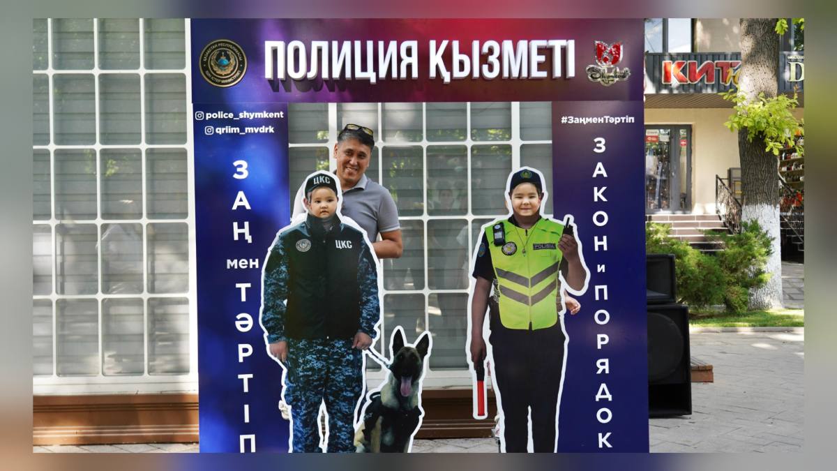 شىمكەنتتە پوليتسەيلەر الەۋمەتتىك-اعارتۋشىلىق جوبانى ىسكە قوستى