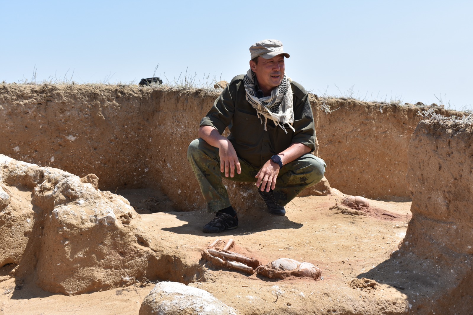 قۇمساي قورىمىندا ارحەولوگيالىق قازبا جۇمىستارى قايتا جالعاستى