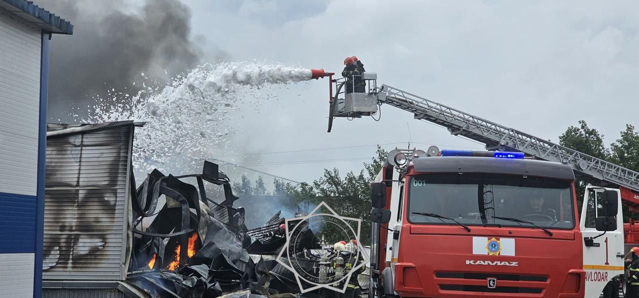 پاۆلوداردا ءسۇت زاۋىتى ورتەندى