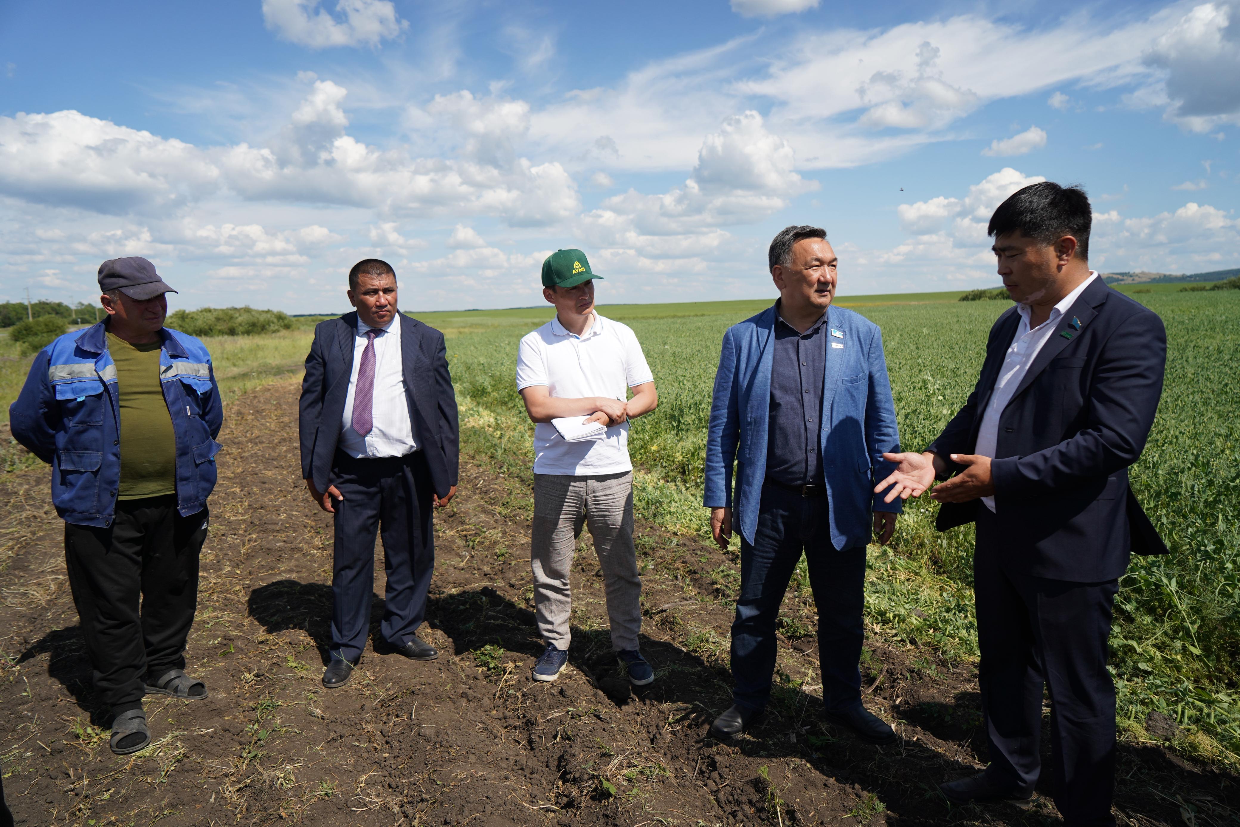 سەرىك ەگىزباەۆ ەگىنشىلەرمەن كەزدەستى