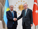 مەملەكەت باسشىسى قاسىم-جومارت توقاەۆ تۇركيا پرەزيدەنتى رەجەپ تايپ ەردوعانمەن كەلىسسوز جۇرگىزدى