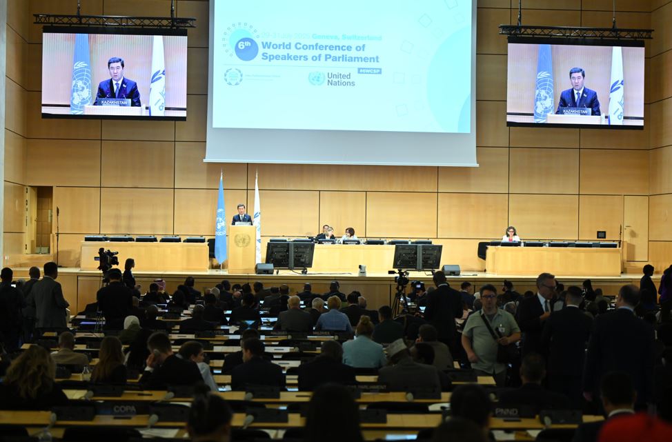 قوشانوۆ پارلامەنت سپيكەرلەرىنىڭ VI دۇنيەجۇزىلىك كونفەرەنتسياسىندا ءسوز سويلەدى