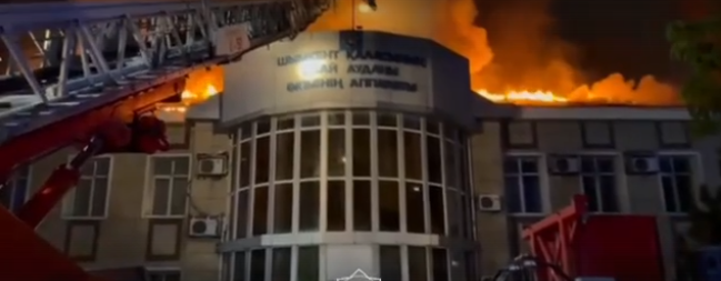 شىمكەنتتە اكىمدىك عيماراتى ورتەندى