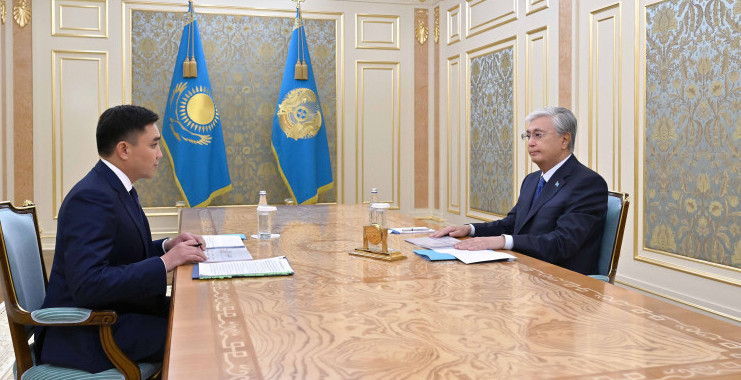 پرەزيدەنت شىمكەنت قالاسىنىڭ اكىمى عابيت سىزدىقبەكوۆتى قابىلدادى