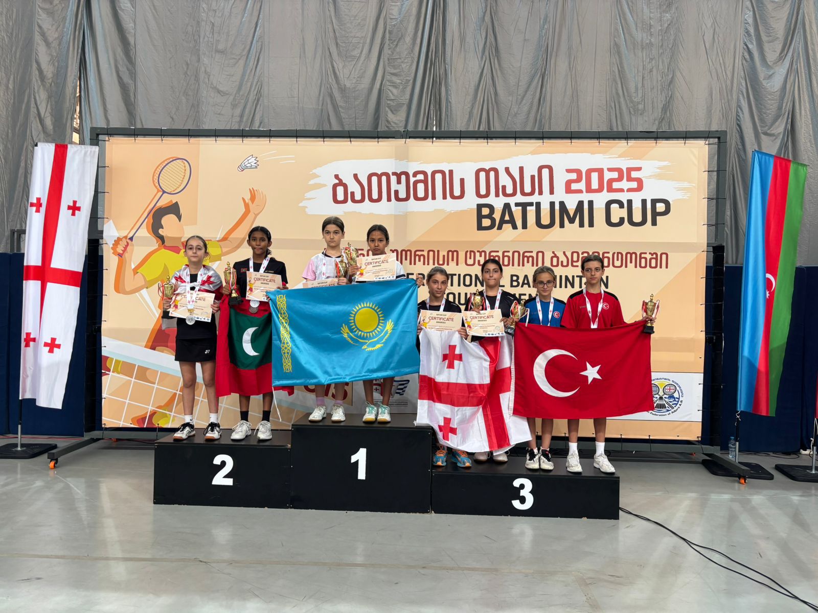 قازاقستان جاس بادمينتونشىلارى Batumi Cup تۋرنيرىندە تولىق مەدال جيىنتىعىن يەلەندى