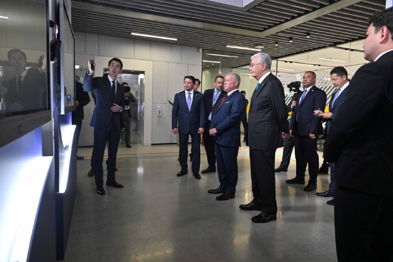 قازاقستان پرەزيدەنتى مەن يوردانيا كورولى Astana Hub كلاستەرىنە باردى