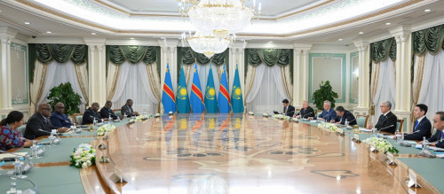 قازاقستان مەن كونگو  پرەزيدەنتتەرى كەڭەيتىلگەن قۇرامدا كەلىسسوز جۇرگىزدى