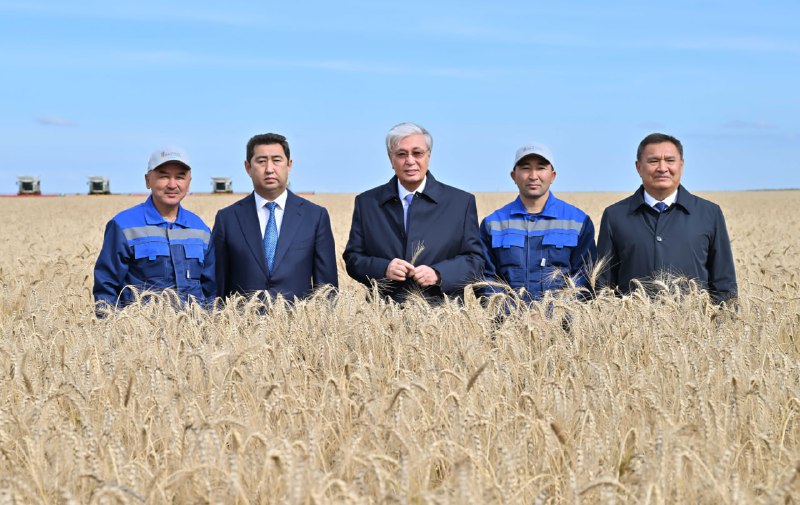 مەملەكەت باسشىسى اقمولا وبلىسىنداعى ەگىن جيناۋ ناۋقانىمەن تانىستى