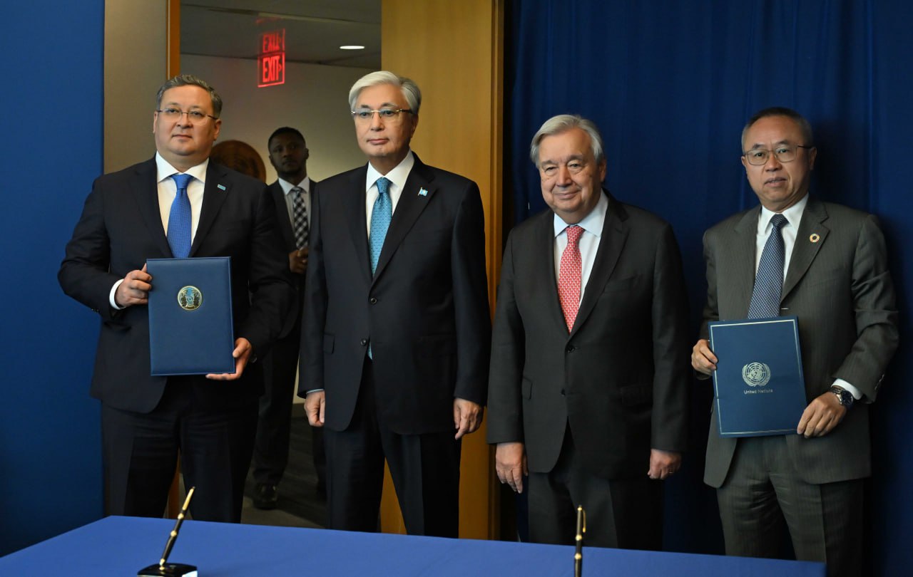 قاسىم-جومارت توقاەۆ بۇۇ باس حاتشىسىمەن كەزدەسۋ وتكىزدى