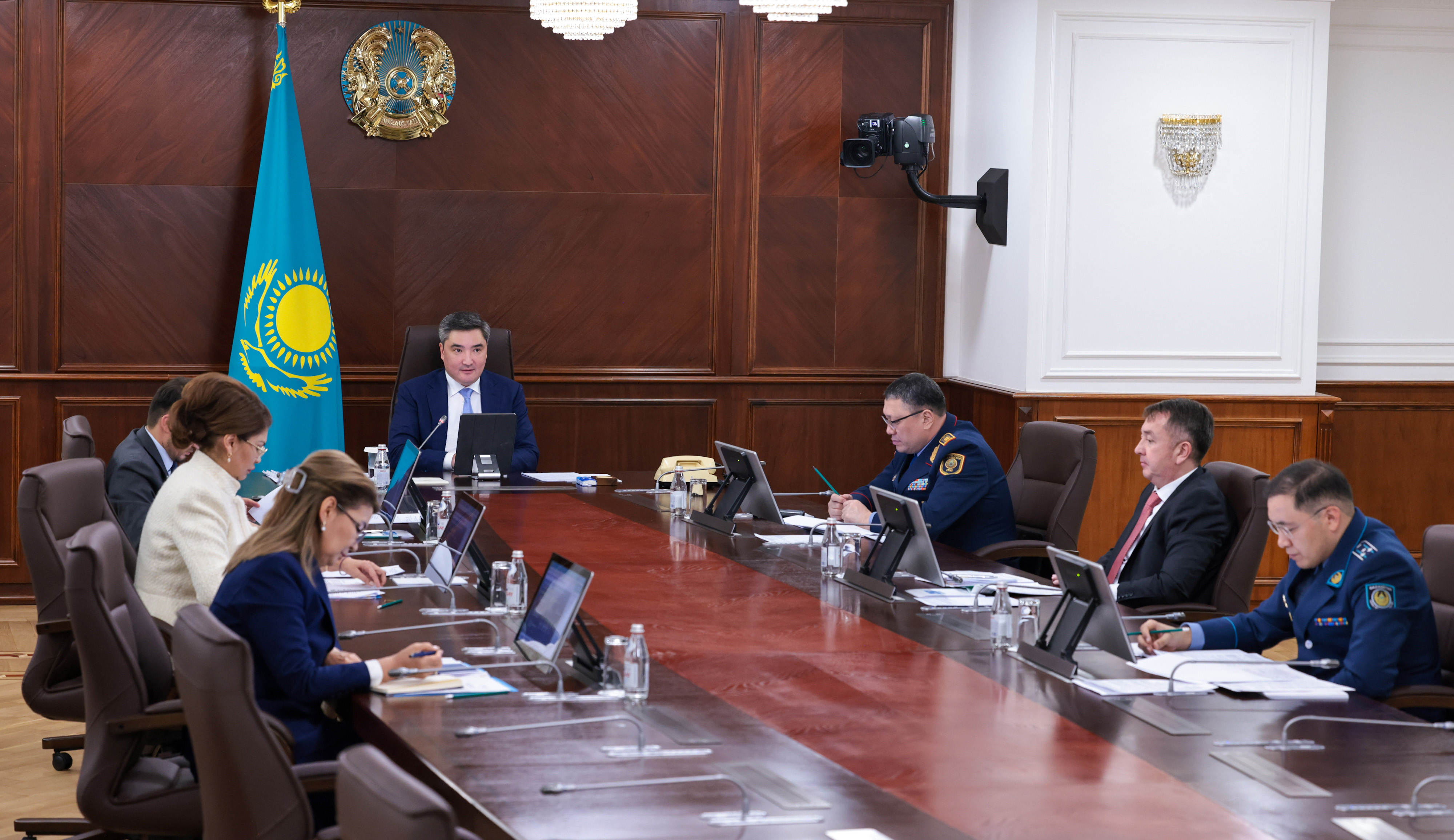 ولجاس بەكتەنوۆ ەسىرتكى قىلمىسىنا قارسى ءىس-قيمىل جونىندەگى رەسپۋبليكالىق شتاب وتىرىسىن وتكىزدى