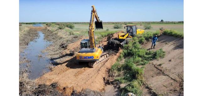 بقو-دا 100 كم-دەن استام يرريگاتسيالىق كانال تازارتىلعان