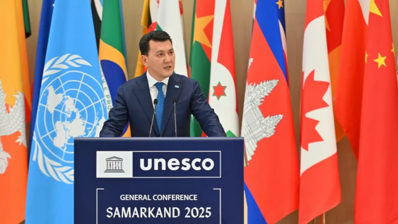 پرەزيدەنتتىڭ جاڭا باستامالارى يۋنەسكو-نىڭ باس كونفەرەنتسياسىندا ايتىلدى