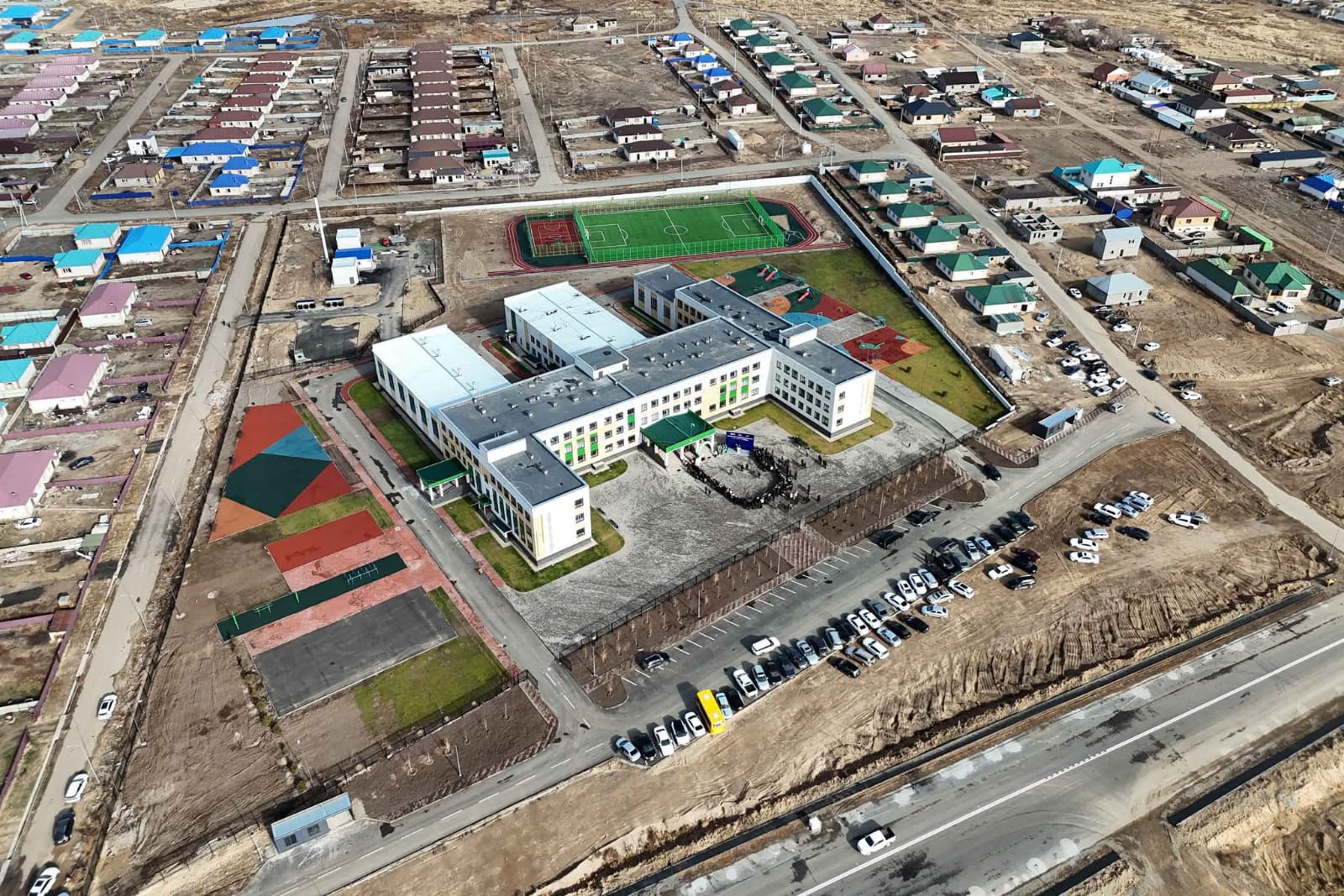 اباي وبلىسىندا جاڭا مەكتەپ اشىلدى