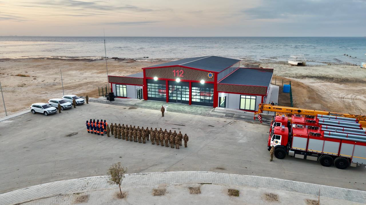 كاسپي تەڭىزىنىڭ جاعالاۋىندا جاڭا ءورت ءسوندىرۋ-قۇتقارۋ ءبولىمى اشىلدى