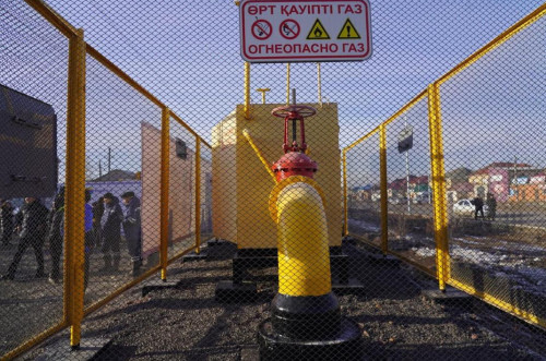 استانا ىرگەسىندەگى قوياندى اۋىلىنا گاز بەرىلدى