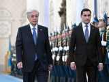 اقوردادا تۇرىكمەنستان پرەزيدەنتىن قارسى الۋ ءراسىمى ءوتتى