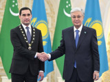 ق.توقاەۆ تۇرىكمەنستان پرەزيدەنتىن «التىن قىران» وردەنىمەن ماراپاتتادى