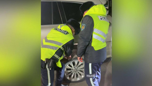 جەتىسۋ وبلىسىندا پاترۋلدىك پوليتسيا شەتەلدىك ازاماتتارعا كومەك كورسەتتى