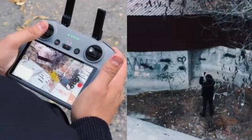 شىمكەنتتە ەسىرتكى جاسىرۋشىنىڭ ارەكەتى درون ارقىلى اشكەرە بولدى